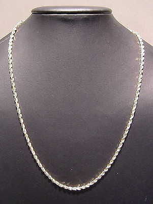 2.5MM SOLID 14K YELLOW GOLD DIAMOND CUT ROPE CHAIN NECKLACE 22 24 30