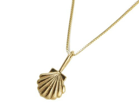 9.75MM SOLID 14K YELLOW GOLD HAWAIIAN SEA SUNRISE SHELL PENDENT CHARM