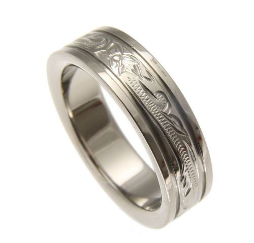 Personalised titanium ring deals