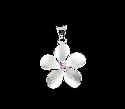 Flower Blossom Diamond Charm Pendant Necklace