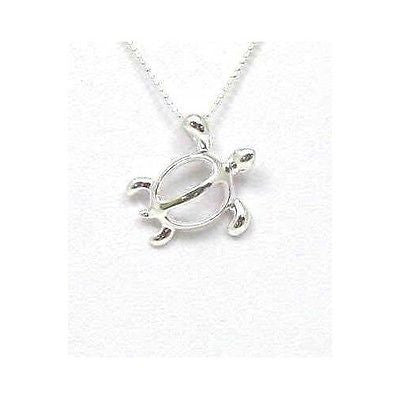 925 STERLING SILVER HAWAIIAN PETRO HONU SEA TURTLE PENDANT CHARM SHINY