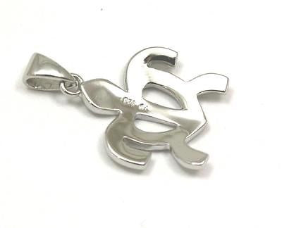 INLAY OPAL SILVER 925 HAWAIIAN HONU TURTLE PENDANT MEDIUM