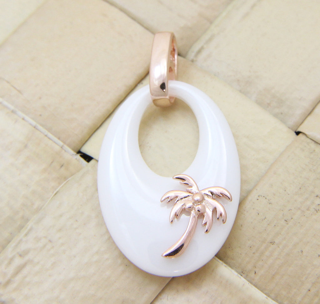 925 Sterling Silver Hawaiian Palm Tree Pendant - Small & Large, Unbranded