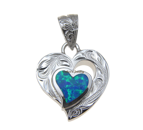 925 Sterling Silver Hawaiian Jewelry - Pendants Opal – Arthur's Jewelry