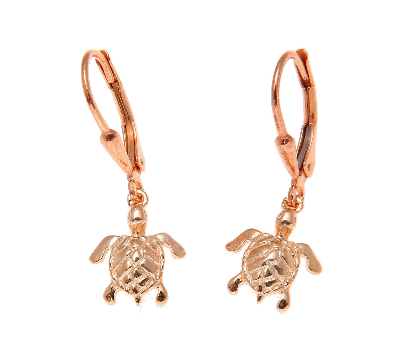 Rose gold turtle earrings new arrivals