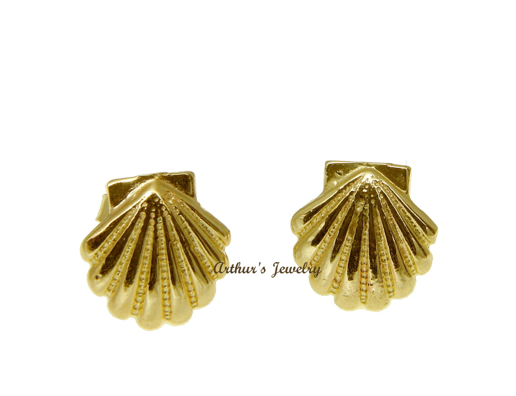 Buy the Rose Gold Open Shell Earrings - Silberry