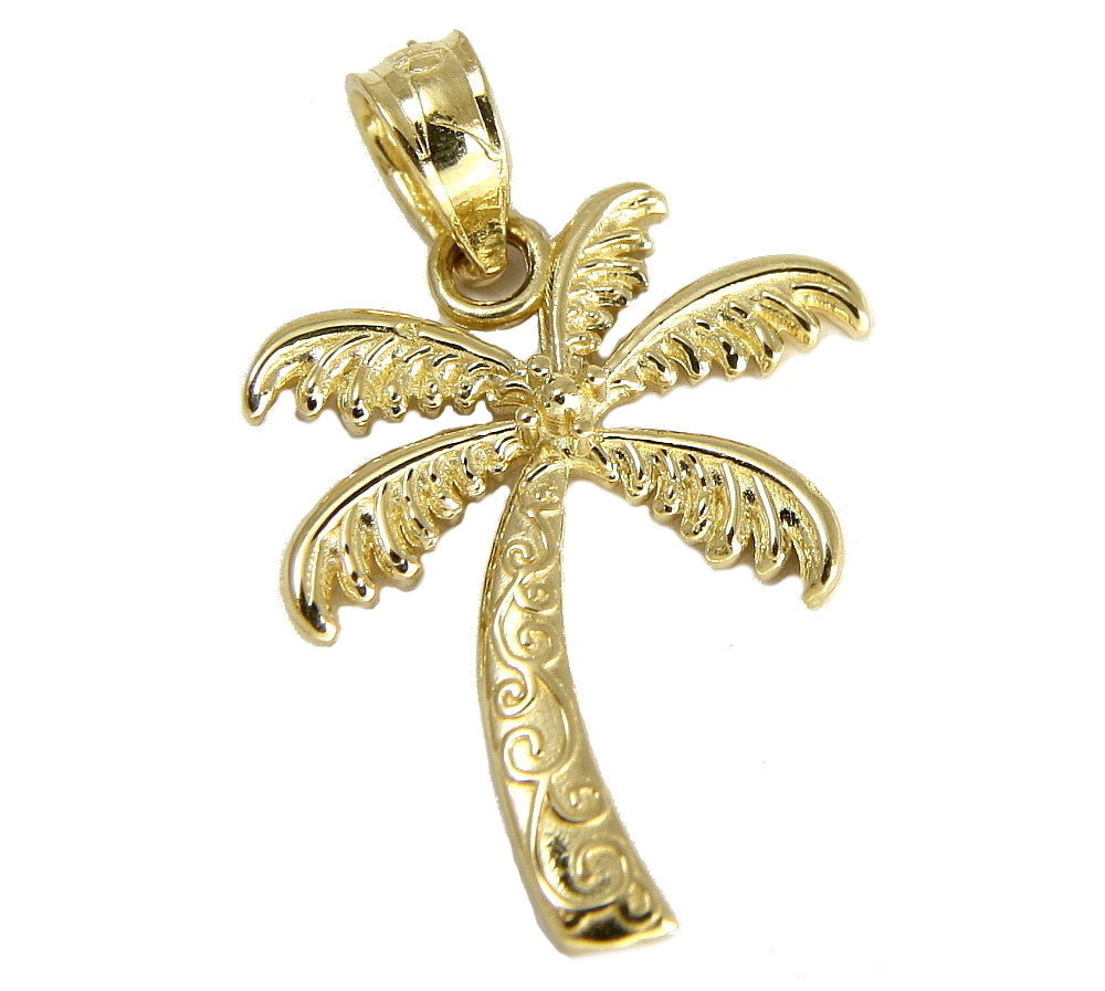 Gold palm 2024 tree charm