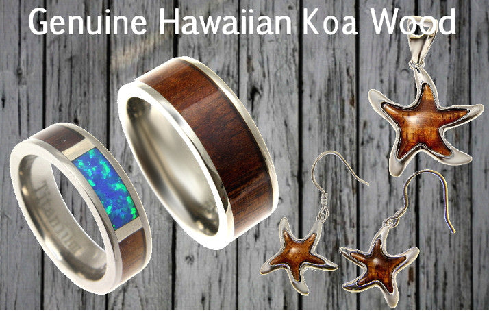 Hawaiian Koa Wood Jewelry